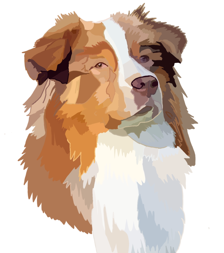 Dessin, numérique, chien, animal de compagnie