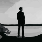 Dessin, Digital, Homme, Paysage