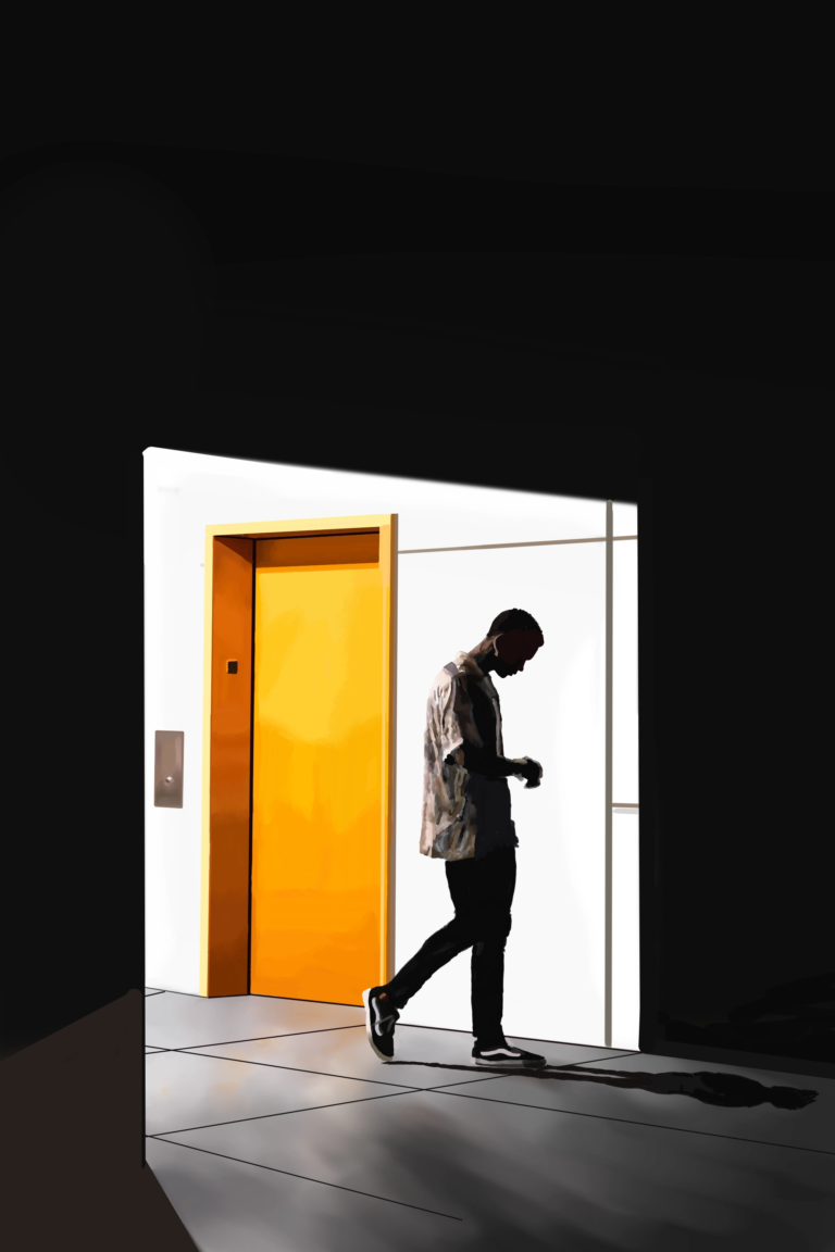 Dessin, Digital, Homme, Lumière, Ombre
